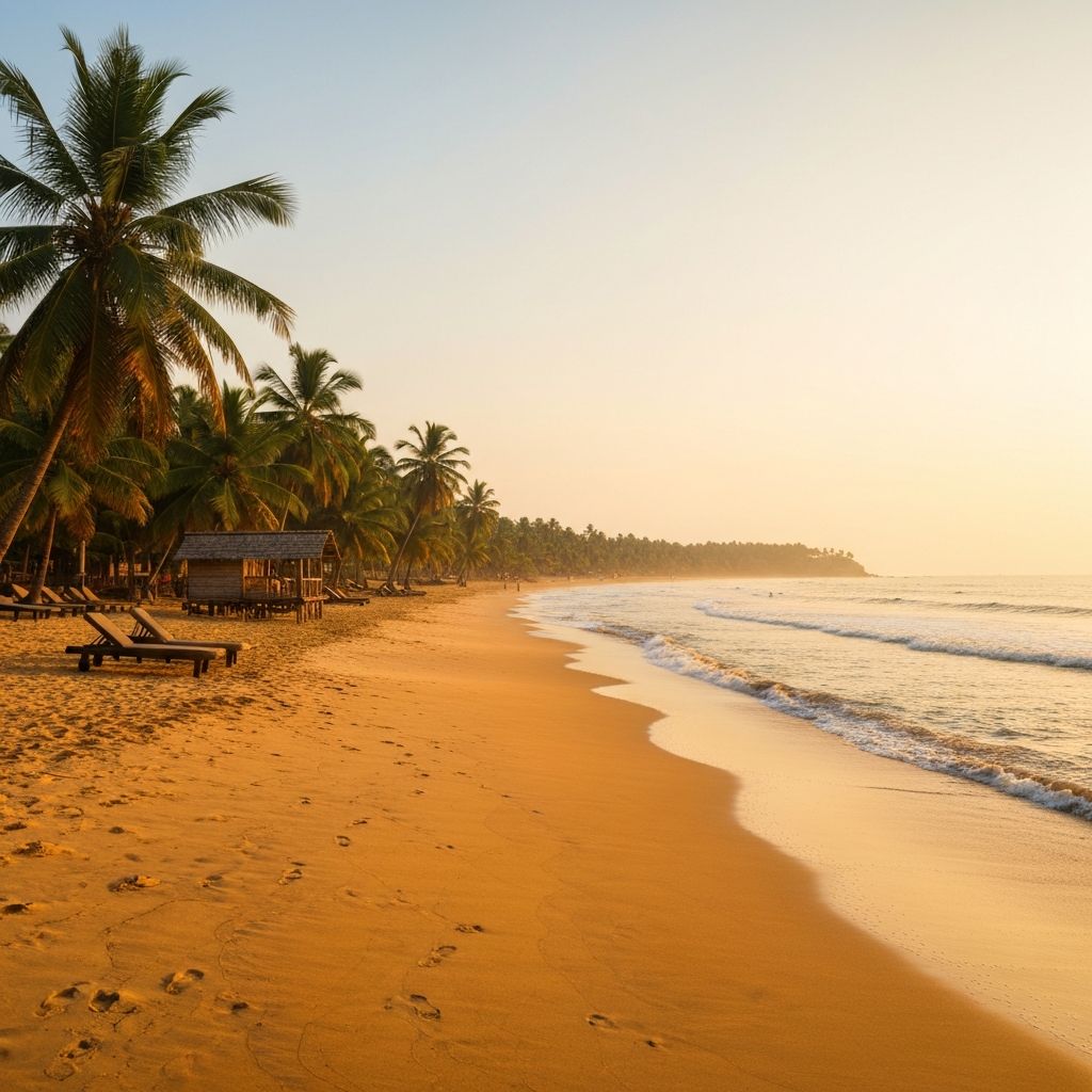 Beautiful South Goa beach nearby