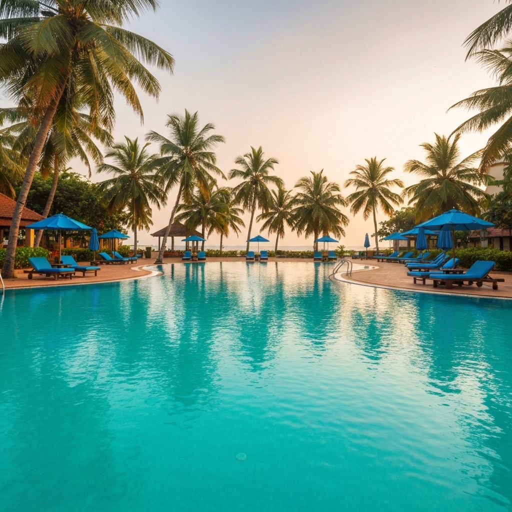 Premium Pool View Room at Coconut Creek Resort near Dabolim Airport